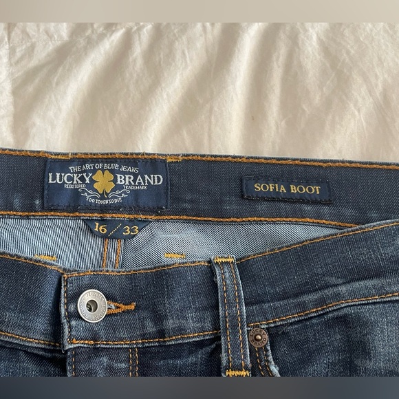 Vintage Lucky Brand Darkwash Sofia Boot Jeans - Picture 5 of 9